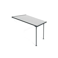 Feria Pergola Addossata in Alluminio 3X3 m Grigio-Canopia Discount