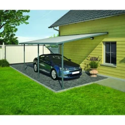 Feria Pergola Addossata in Alluminio 3X5.5 m Grigio-Canopia Sale