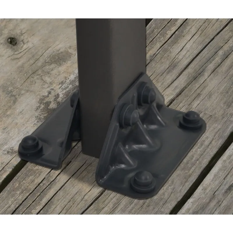 Feria Pergola Addossata in Alluminio 3X8.5 m Grigio-Canopia Discount