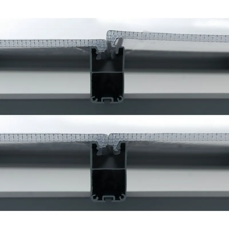 Feria Pergola Addossata in Alluminio 3X8.5 m Grigio-Canopia Discount