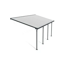 Feria Pergola Addossata in Alluminio 3X6.1 m Grigio-Canopia Sale