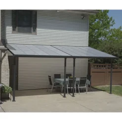 Feria Pergola Addossata in Alluminio 3X6.1 m Grigio-Canopia Sale