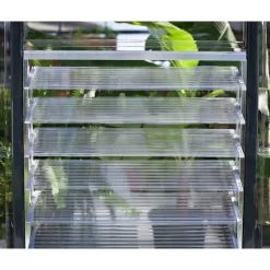Finestra Laterale a Lamelle per Serra - Argento-Canopia Clearance