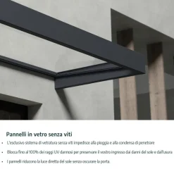 Garamond Pensilina Da Esterno 135X90 cm Trasparente-Canopia Best