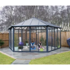 Garda Gazebo Chiuso in Alluminio 5.2X6 m-Canopia Clearance