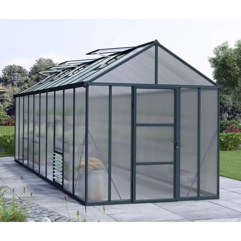 Glory Serra Da Giardino in Policarbonato di Premium 604X253X268 cm-Canopia