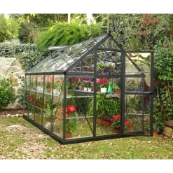 Harmony Trasparente Serra Da Giardino in Policarbonato 306X185X208 cm Grigio-Canopia Hot