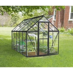 Harmony Trasparente Serra Da Giardino in Policarbonato 306X185X208 cm Grigio-Canopia Hot