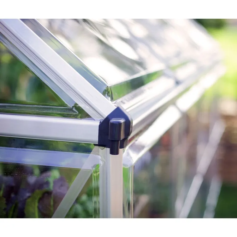 Harmony Trasparente Serra Da Giardino in Policarbonato 186X185X208 cm Argento-Canopia Outlet