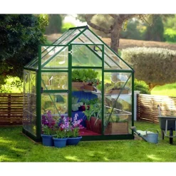 Harmony Trasparente Serra Da Giardino in Policarbonato 126X185X208 cm Verde-Canopia Best