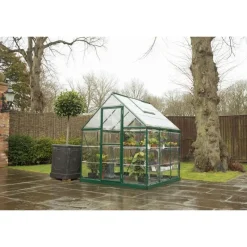 Harmony Trasparente Serra Da Giardino in Policarbonato 186X185X208 cm Verde-Canopia Hot
