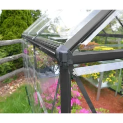 Harmony Trasparente Serra Da Giardino in Policarbonato 247X185X208 cm Grigio-Canopia