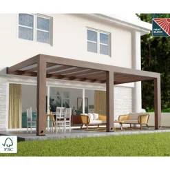 Helsinki Pergola 3 X 6 m Pergola in Legno di Cedro-Canopia Hot