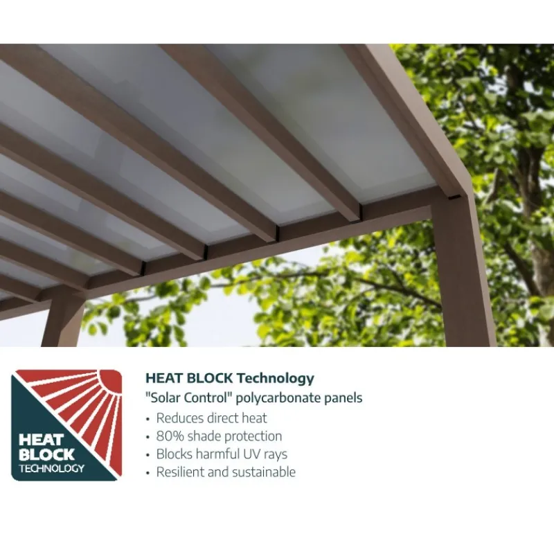 Helsinki Pergola 3 X 8.6 m Pergola in Legno di Cedro-Canopia Sale