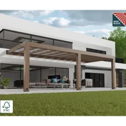 Helsinki Pergola 3 X 7.3 m Pergola in Legno di Cedro-Canopia