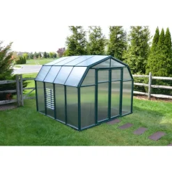 Hobby Gardener Doppio Strato Serra Da Giardino in Policarbonato 266X266X208 cm Verde-Canopia Online