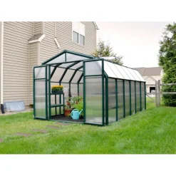 Hobby Gardener Doppio Strato Serra Da Giardino in Policarbonato 391X266X208 cm Verde-Canopia