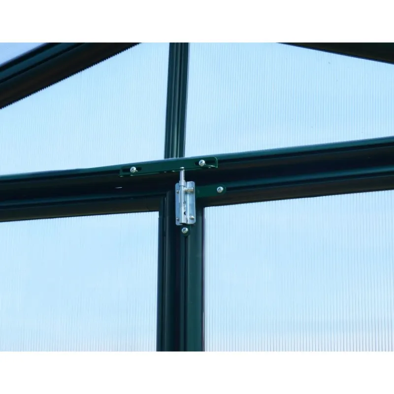 Hobby Gardener Doppio Strato Serra Da Giardino in Policarbonato 391X266X208 cm Verde-Canopia