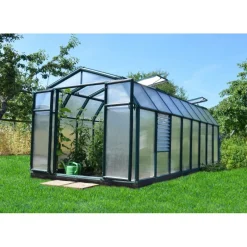 Hobby Gardener Doppio Strato Serra Da Giardino in Policarbonato 516X266X208 cm Verde-Canopia Outlet