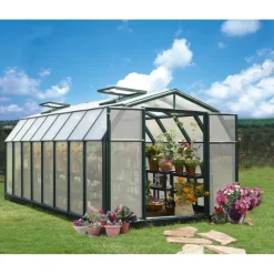 Hobby Gardener Doppio Strato Serra Da Giardino in Policarbonato 516X266X208 cm Verde-Canopia Outlet