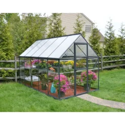Hybrid Serra Da Giardino in Policarbonato 306X185X208 cm Grigio-Canopia Discount