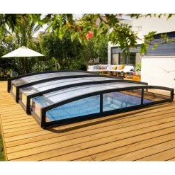 Majorca CoPertura Telescopica de Policarbonato & Alluminio Per Piscina 6X4 m-Canopia Discount