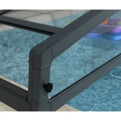 Majorca CoPertura Telescopica de Policarbonato & Alluminio Per Piscina 6X4 m-Canopia Discount