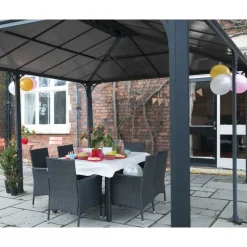 Martinique Gazebo in Alluminio 3.6X5 m-Canopia Discount