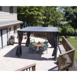 Milano Gazebo in Alluminio 3X3 m-Canopia