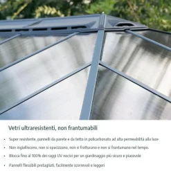 Milano Gazebo in Alluminio 3X4.3 m-Canopia Online