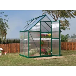 Mythos Doppio Strato Serra Da Giardino in Policarbonato 126X185X208 cm Verde-Canopia Hot