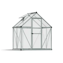 Mythos Doppio Strato Serra Da Giardino in Policarbonato 126X185X208 cm Argento-Canopia Clearance