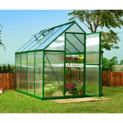 Mythos Doppio Strato Serra Da Giardino in Policarbonato 247X185X208 cm Verde-Canopia New