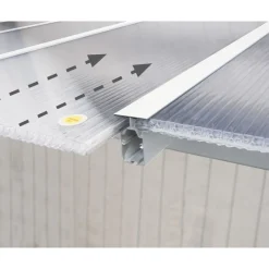 Olympia Pergola Addossata in Alluminio 3X3 m Bianco-Canopia Discount