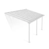 Olympia Pergola Addossata in Alluminio 3X5.5 m Bianco-Canopia Discount