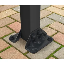 Olympia Pergola Addossata in Alluminio 3X3 m Grigio-Canopia Outlet