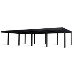 OSLO Carport in Alluminio 6X12 m Nero-Canopia Clearance