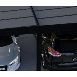 OSLO Carport in Alluminio 6X12 m Nero-Canopia Clearance