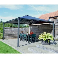 Palermo Gazebo in Alluminio 4.3X4.3 m-Canopia Online