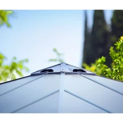 Palermo Gazebo in Alluminio 4.3X4.3 m-Canopia Online