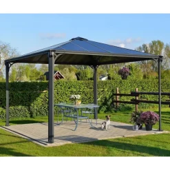 Palermo Gazebo in Alluminio 3.6X3.6 m-Canopia