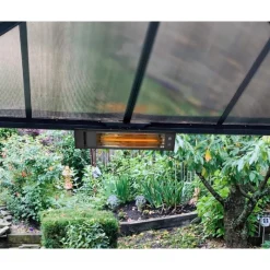 Riscaldatore Infrarossi da Esterno in Fibra Di Carbonio IP65 Con Montaggio a Parete-Canopia Best