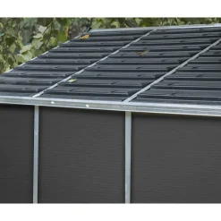 Rubicon Casetta Da Giardino in Policarbonato Ultra Resistente 528X237X235 cm Grigio Scuro-Canopia Best