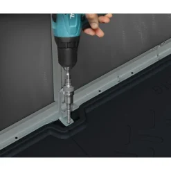 Rubicon Casetta Da Giardino in Policarbonato Ultra Resistente 377X237X235 cm Grigio Scuro-Canopia Outlet