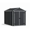 Rubicon Casetta Da Giardino in Policarbonato Ultra Resistente 303X185X217 cm Grigio Scuro-Canopia Outlet