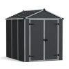 Rubicon Casetta Da Giardino in Policarbonato Ultra Resistente 229X185X217 cm Grigio Scuro-Canopia Online