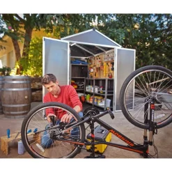 Rubicon Casetta Da Giardino in Policarbonato Ultra Resistente 229X185X217 cm Grigio Scuro-Canopia Online