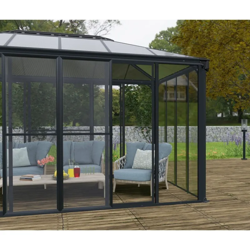 Set Di Porte a Rete Per Garda/Sanremo/Ledro Veranda Grigio-Canopia