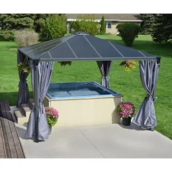 Set Di Tende Per Gazebo Palermo 4X2.2 m-Canopia