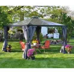 Set Di Tende Per Gazebo Palermo 4X2.2 m-Canopia